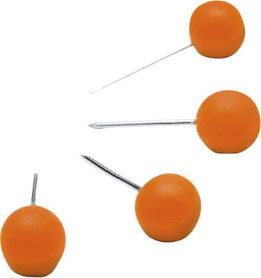 Nobo punaises voor memobord - 100 stuks - oranje
