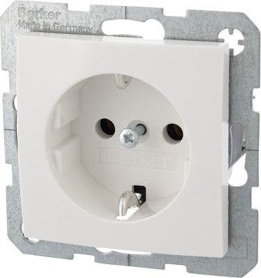 Berker s1 contactdoos – inbouw – 1–voudig – randaarde – polarwit – 10 stuks