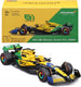 Bburago f1 mclaren mcl38 2024 modelauto met helm norris senna livery speelgoedauto.