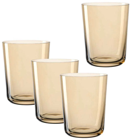 Leonardo leggero glas 330ml tosca - set 4