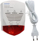 Orno aardgasmelder - 230v - met alarm relaisuitgang - wit
