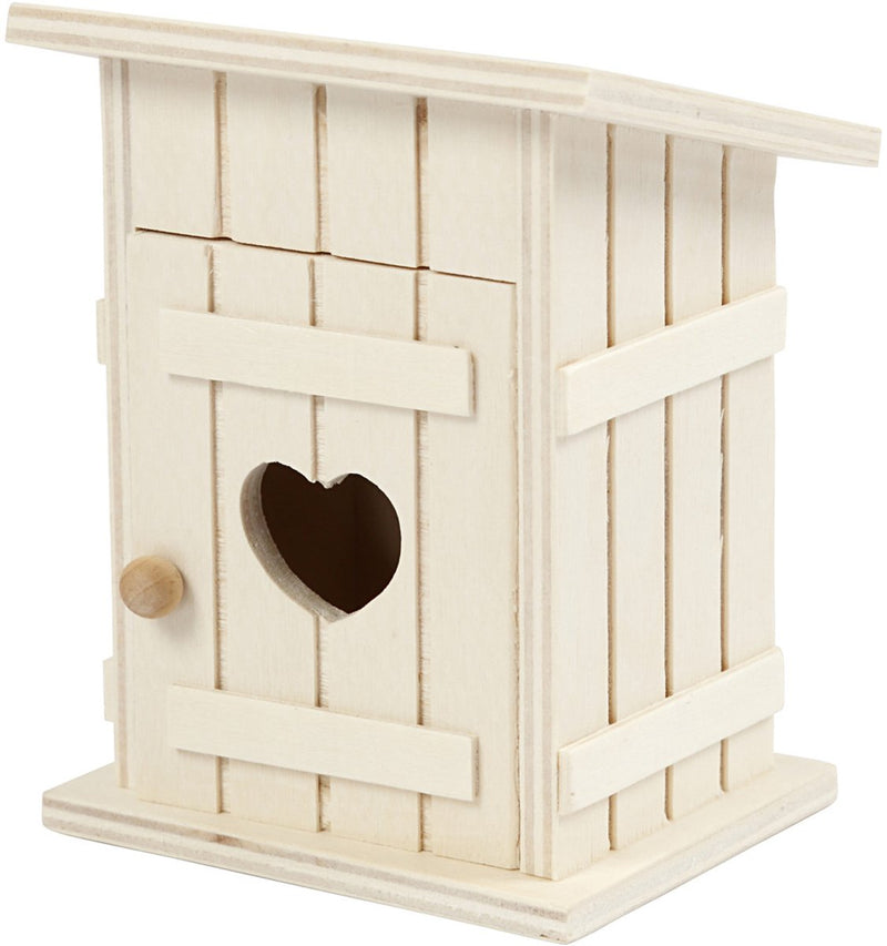 Load image into Gallery viewer, Creativ company houten mini toilethuis, 6,5x6,5x8cm
