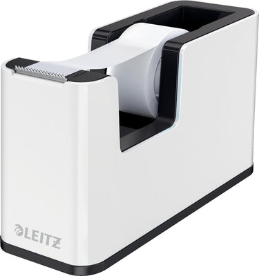 Leitz wow plakbandhouder - inclusief 1 rol plakband - zwart wit