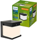 Philips led philips diara solar wandlamp - zonne-energie - warmwit licht: 2700k - zwart - twee lichtstanden - schemersensor - bewegingssensor - ip44: weerbestendig - solar buitenverlichting