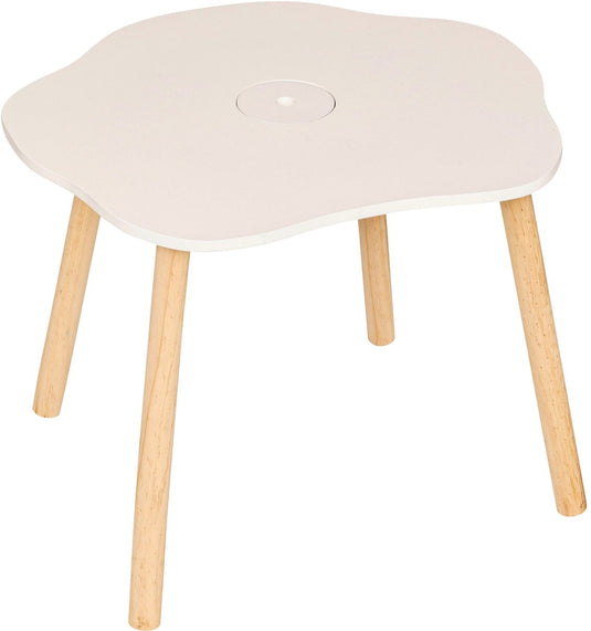 Atmosphera kids tekentafel kindertafel bloem 55x48xh43cm - wit