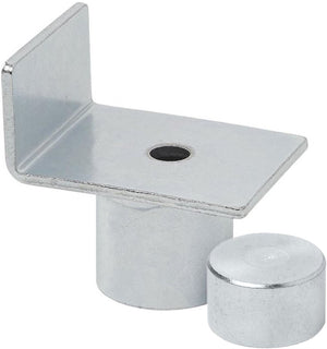 Proplus potkrik adapter ø20–27 mm – voor vrijwel elke potkrik en caravan – met enkele opstaande rand – zilver