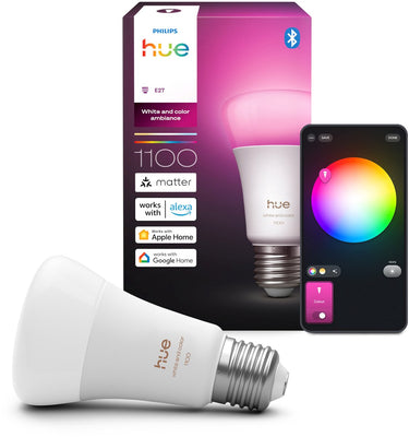 Philips hue slimme led a60 lamp, wit en gekleurd licht, e27 fitting
