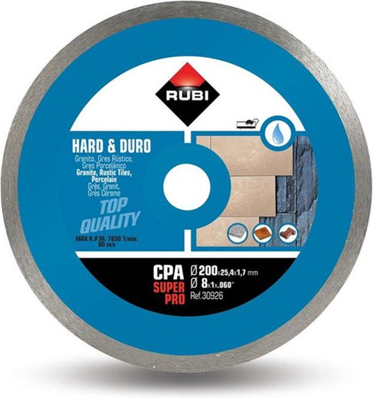 Rubi cpa 200 superpro diamantzaagblad | 200 x 1,7 x 25,4 mm - 30926
