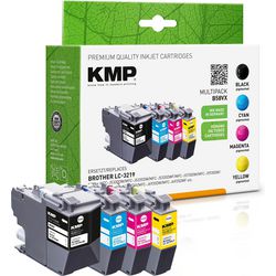Inktcartridge kmp brother lc-3219valdr zwart, cyaan, magenta, geel
