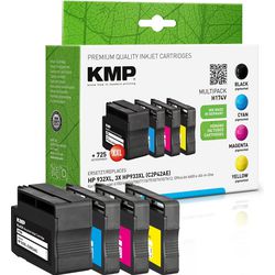 Inktcartridge kmp hp 932xl hp933xl zwart, cyaan, magenta, geel