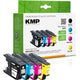 Inktcartridge kmp brother lc-1240 zwart, cyaan, magenta, geel