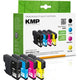 Inktcartridge kmp lc-1100valbp zwart, cyaan, magenta, geel