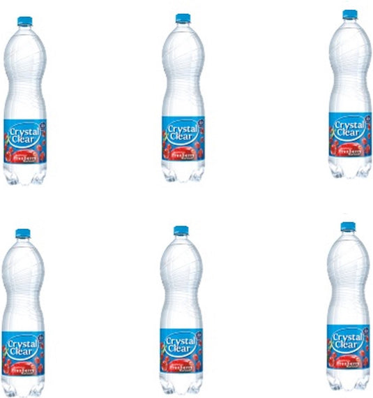 Crystal clear - cranberry - 6 x 1,5 liter - voordeelverpakking