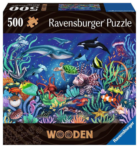 Ravensburger houten legpuzzel 500 stuk(s) dieren