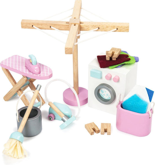 Le toy van - poppenhuismeubels - de wasserij - hout