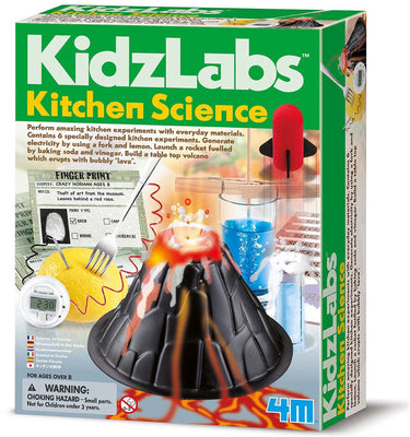 4m wetenschap en spel - keukenwetenschap voor kinderen - 6 proeven - bouwpakket - kidzlabs - 8+