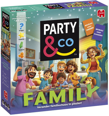 Jumbo - party co. family - bordspel voor families - vanaf 8 jaar - partyspel - actiespel
