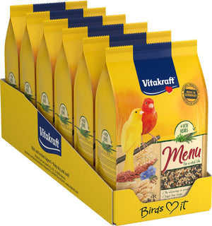 Vitakraft menu vogelvoeding - kanarie - 6x500 gram