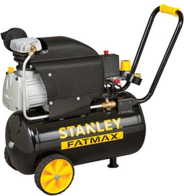 Stanley fatmax robuuste compressor met directe aandrijving en olie­smering – 2 pk – 24 l – 8 bar – 570x255x590 mm – zwart