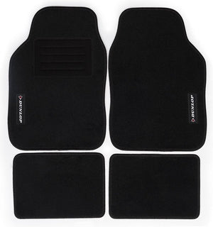 Dunlop universele automatten set - 4-delig - voor verschillende auto merken - voor en achter - zwart