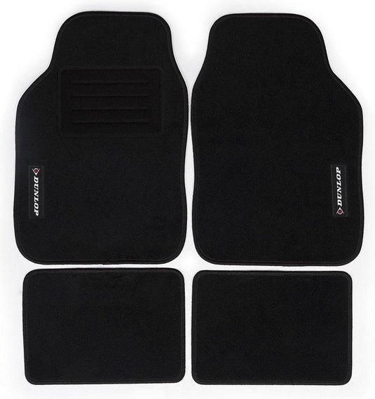 Dunlop universele automatten set - 4-delig - voor verschillende auto merken - voor en achter - zwart