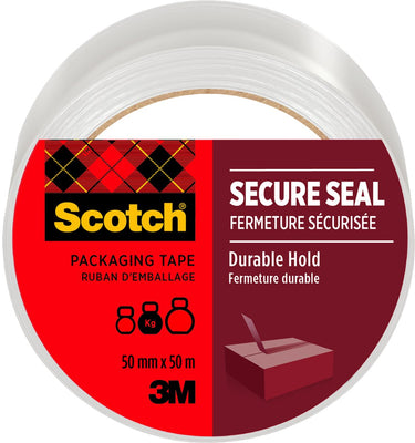 Scotch verpakkingstape secure seal 50mmx50m transparant | stuk a 1 rol
