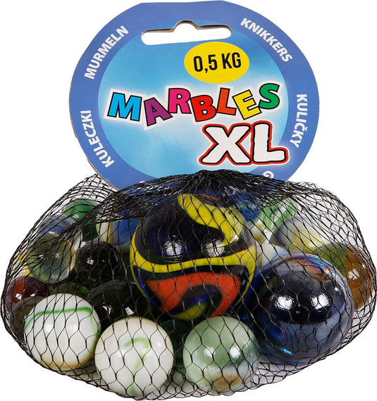 Knikkers in net, 500g