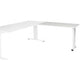 Aanbouwtafel schaffenburg lin-pla126-lrw-m25 120x60x65-85cm grijs, wit