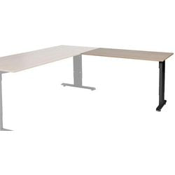 Aanbouwtafel schaffenburg lin-pla126-havz-m25 120x60x65-85cm havana kers, zwart