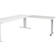 Aanbouwtafel schaffenburg lin-pla126-wira-m25 120x60x65-85cm wit, zilver
