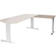 Aanbouwtafel schaffenburg lin-pla086-hava-m25 80x60x65-85cm havana kers, zilver