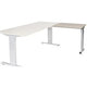 Aanbouwtafel schaffenburg lin-pla086-lera-m25 80x60x65-85cm lindberg eik, zilver