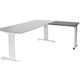 Aanbouwtafel schaffenburg lin-pla086-loga-m25 80x60x65-85cm logan eik, zilver
