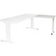 Aanbouwtafel schaffenburg lin-pla086-wirw-m25 80x60x65-85cm wit, wit