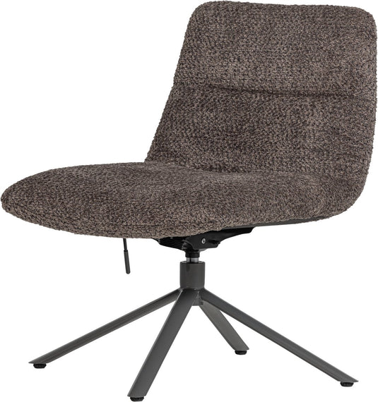 Woood soren draaifauteuil verstelbaar - wollig - bruin - 82x73x62
