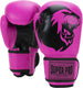 Super pro combat gear talent (kick)bokshandschoenen roze zwart 4oz