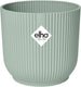 Elho vibes fold rond mini 11 - bloempot voor binnen - 100% gerecycled plastic - ø 11.1 x h 10.5 cm - sorbet groen