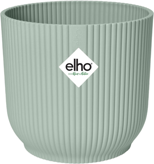 Elho vibes fold rond mini 7 - bloempot voor binnen - 100% gerecycled plastic - ø 7.0 x h 6.5 cm - sorbet groen