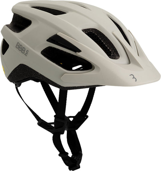 Bbb cycling dune mips 3.0 fidlock fietshelm volwassenen - mtb helm racefiets helm - wielrenhelm - fietshelm dames - fietshelm heren - mat grijs wit maat l (58-61cm) - bhe-23