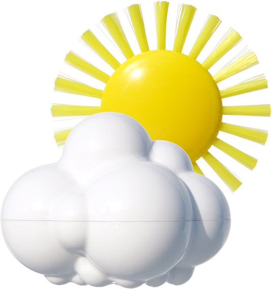 Moluk pluï - weerset - regenwolk wit en borstel sunny - badplezier - 3 jaar