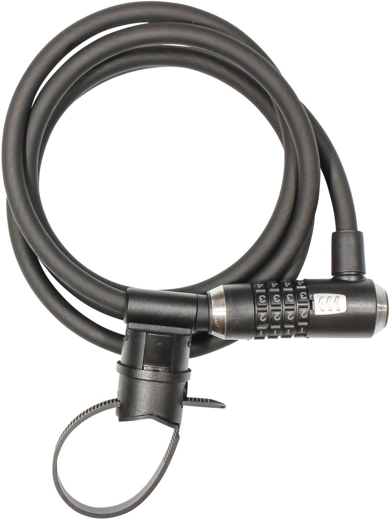 Load image into Gallery viewer, Kryptonite kryptoflex 1218 cijferslot – kabelslot – spiraalkabel met combinatieslot – veelzijdig slot – 180 cm – staal – zwart
