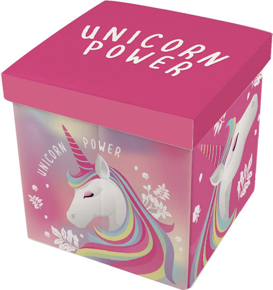 Zaska opbergbox unicorn 27 liter 30 x 30 cm polyester roze