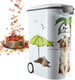 Curver voedselcontainer hond - 54l- 20kg - 28x50x61cm - wit grijs