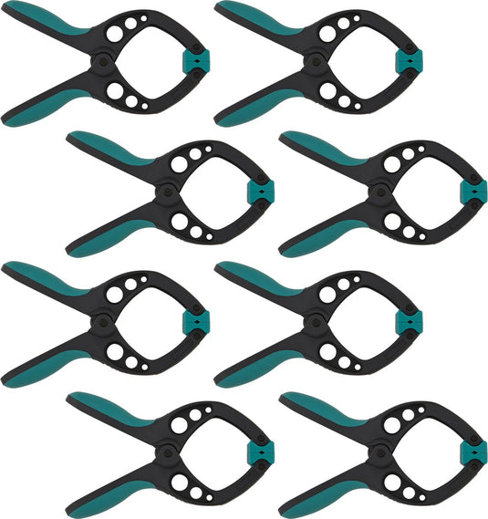 Wolfcraft - 8 veerklemmen pro - veerklem 40 mm - zeilklem - marktklem - extra sterk - zeilklemmen - 8651000