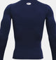 Under armour ua hg armour comp ls-blu heren sporshirt - midnight navy - wit