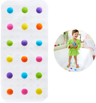 Munchkin anti-slip badmat - douchemat - badmat met stippen voor kinderen - voor in bad en douche - antislipmat - 77 x 35 cm