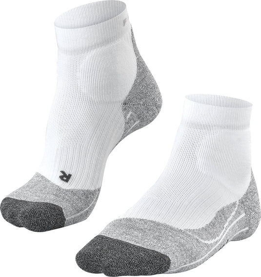 Falke te2 short anti-blaar katoen functioneel materiaal tennissokken heren wit - maat 39-41
