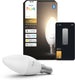Philips hue led kaarslamp - e14 fitting - bevat 1 lamp - zachtwit licht - slimme verlichting