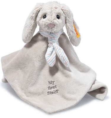 Steiff knuffeldoek konijn lichtgrijs 26 cm