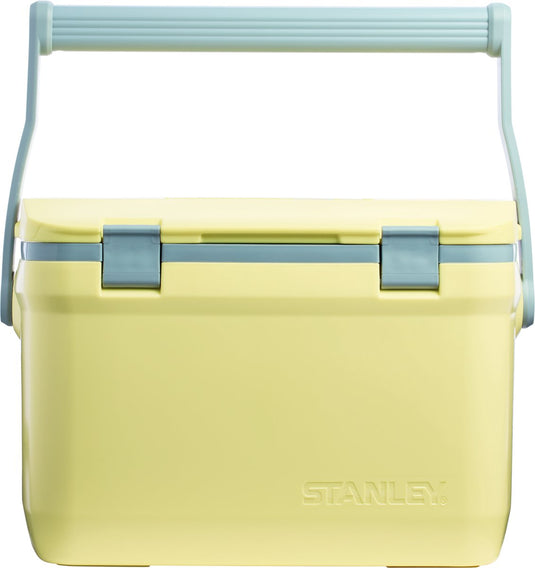 Stanley adventure outdoor cooler 15.1l - ijskoud voor 36 uur - dubbelwandig geïsoleerde coolbox - bpa vrij - deksel fungeert ook als stoel - camping koelbox - waterdicht - green